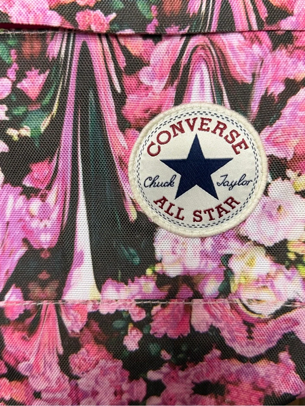 Converse Chuck Taylor All Star Pink Floral Psychedelic Swirl Backpack 11x15